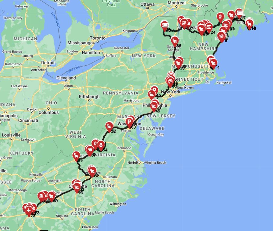 Boston to Atlanta - Appalachian Trail